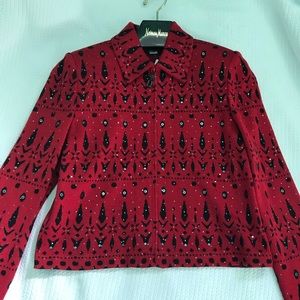 Red Neiman Marcus Coat Never Worn